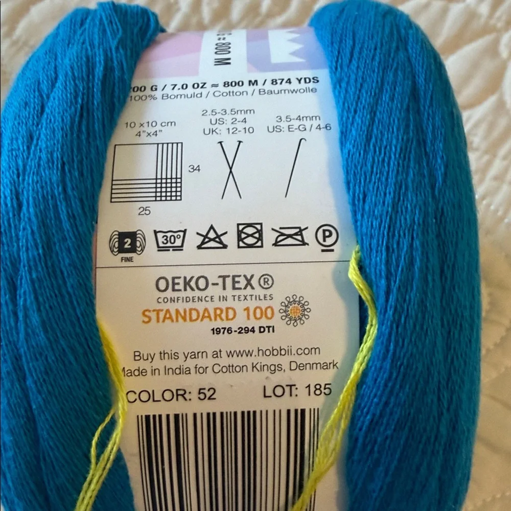 Vibrant Blue and Yellow Yarn - Picture 4 of 5